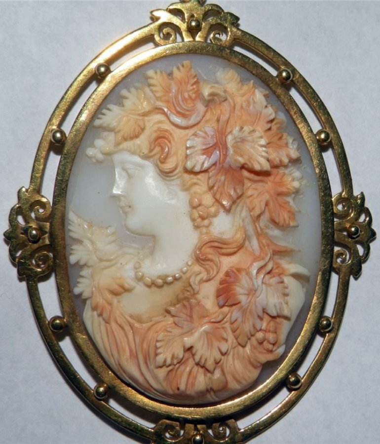 Broche camée