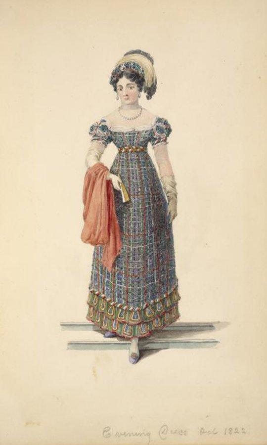 Illustration de mode de la première moitié du XIXe siècle
