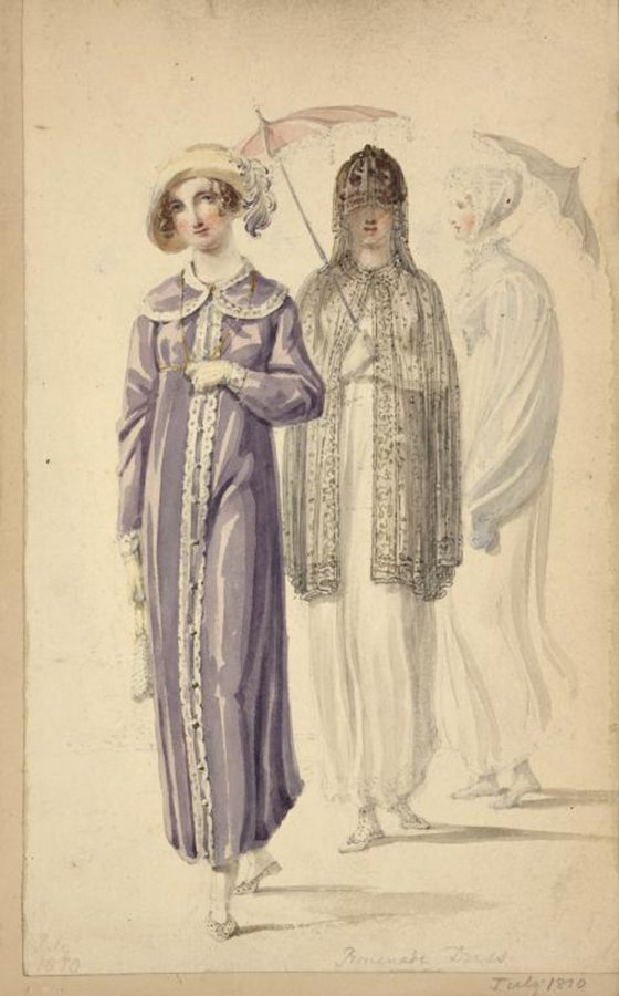 Illustration de mode de la première moitié du XIXe siècle