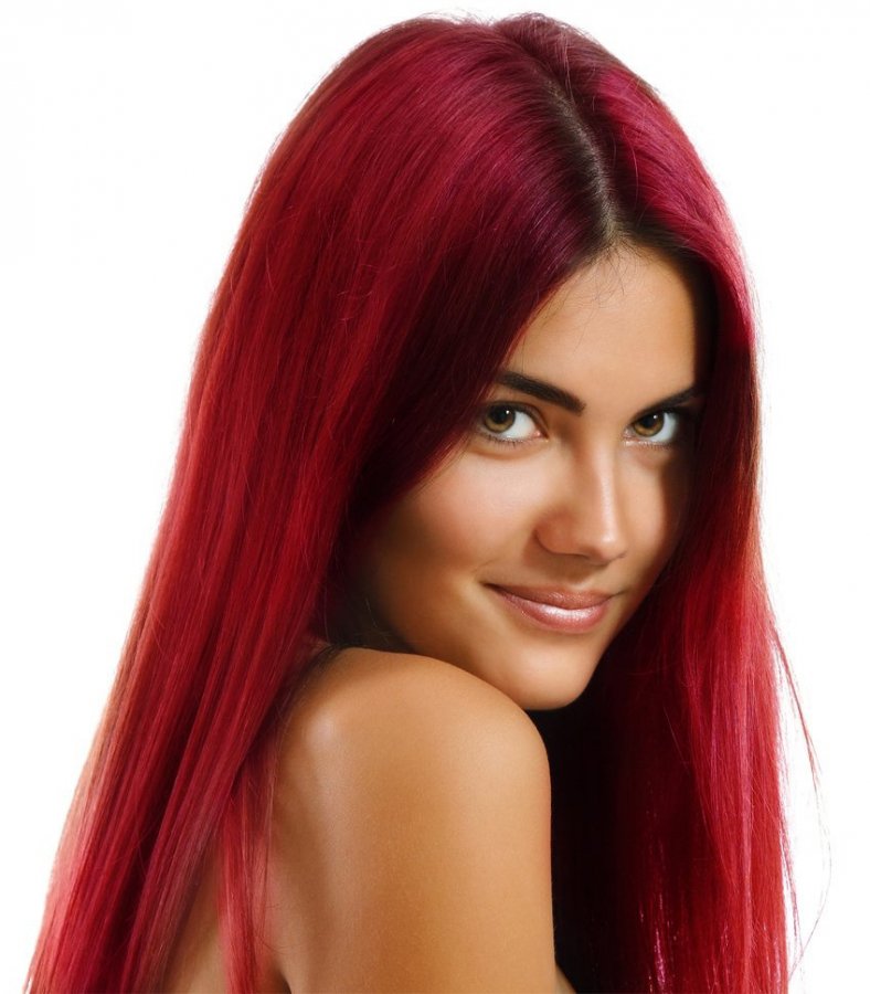 Couleur de cheveux brillante, photo