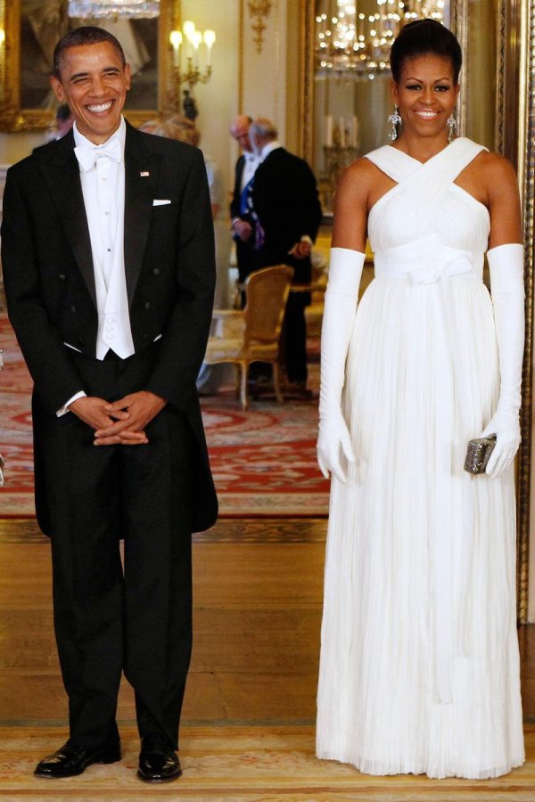 La robe blanche de Michelle Obama