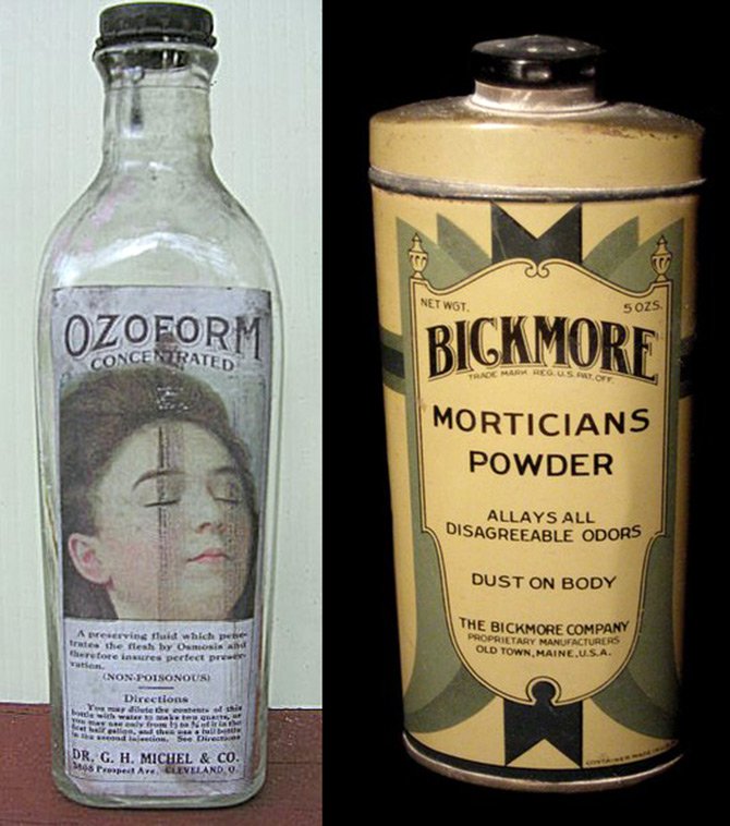 Cosmétiques et maquillage pour les morts