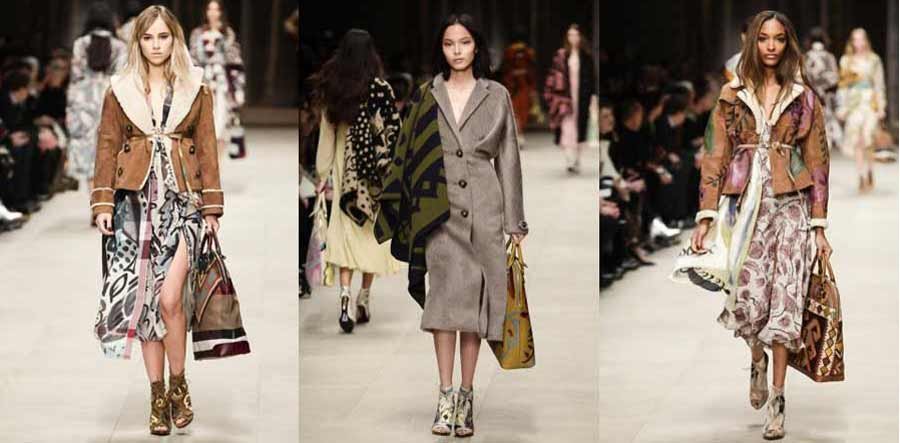 Fille de style Burberry