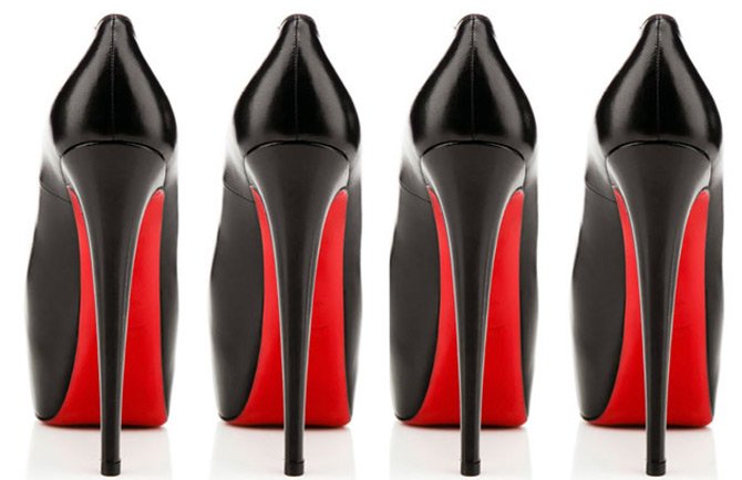 Chaussures à semelles rouges