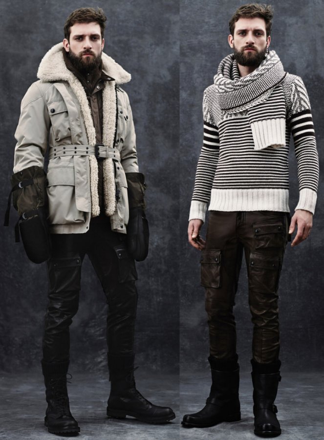 vêtements pour hommes avec barbe