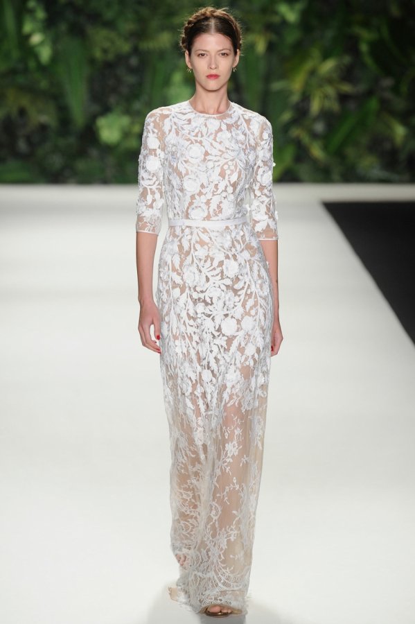 Robe blanche au sol 2026