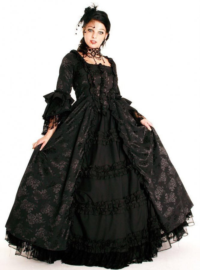 Robe bouffante gothique
