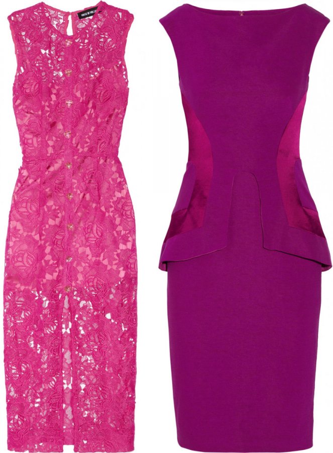 Robe fuchsia et violette