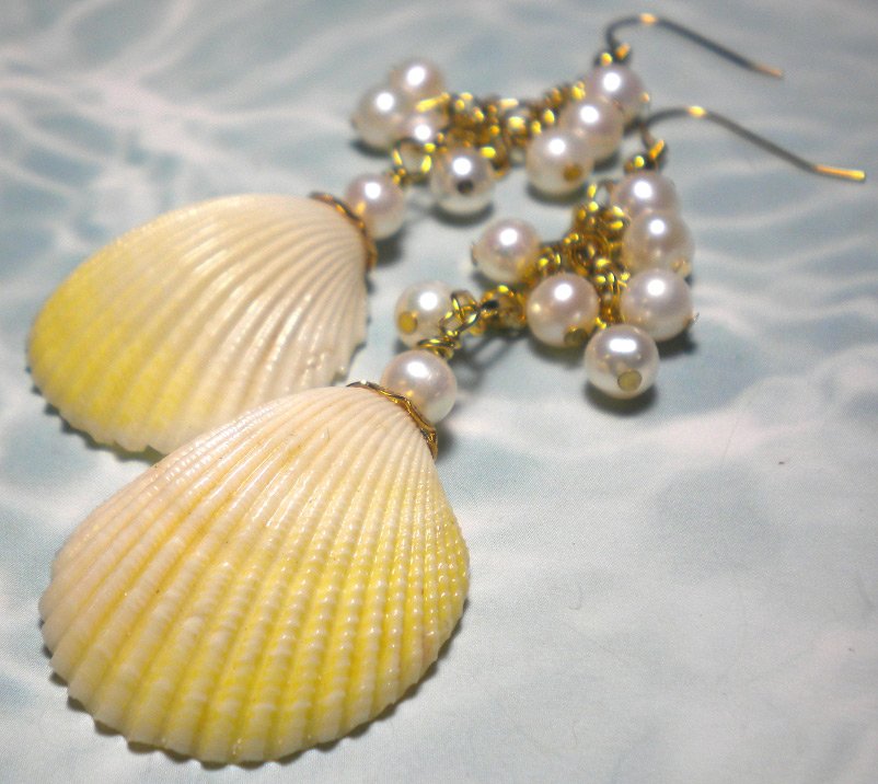 Bijoux - boucles d'oreilles coquillage