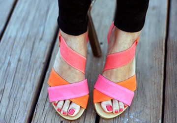 Soins des pieds d'été