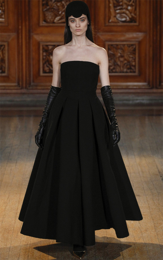 Robe de soirée noire Emilia Wickstead