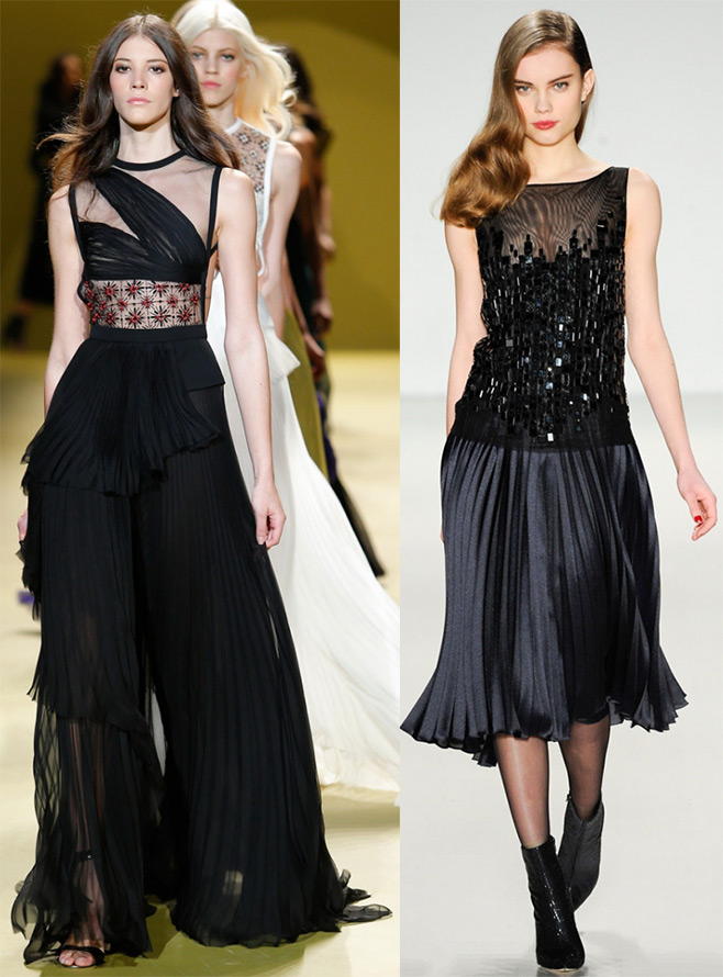 Robes et jupes plissées 2025-2026