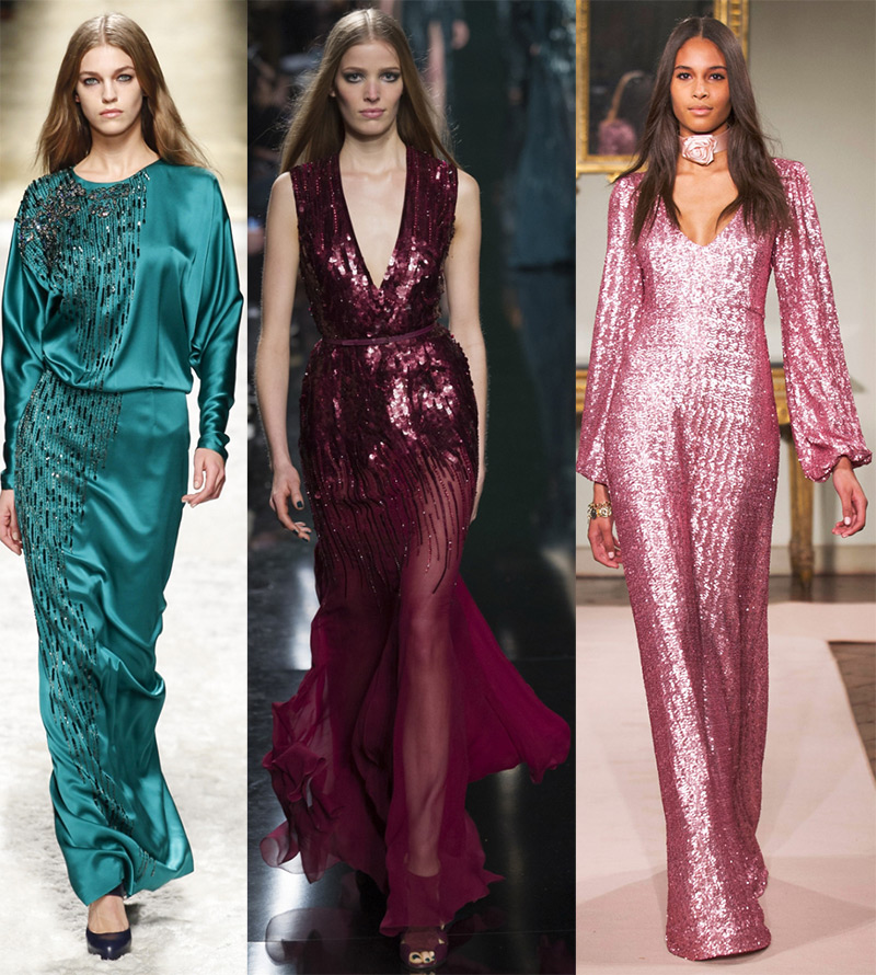 Robes de soirée à la mode au sol automne-hiver 2025-2026