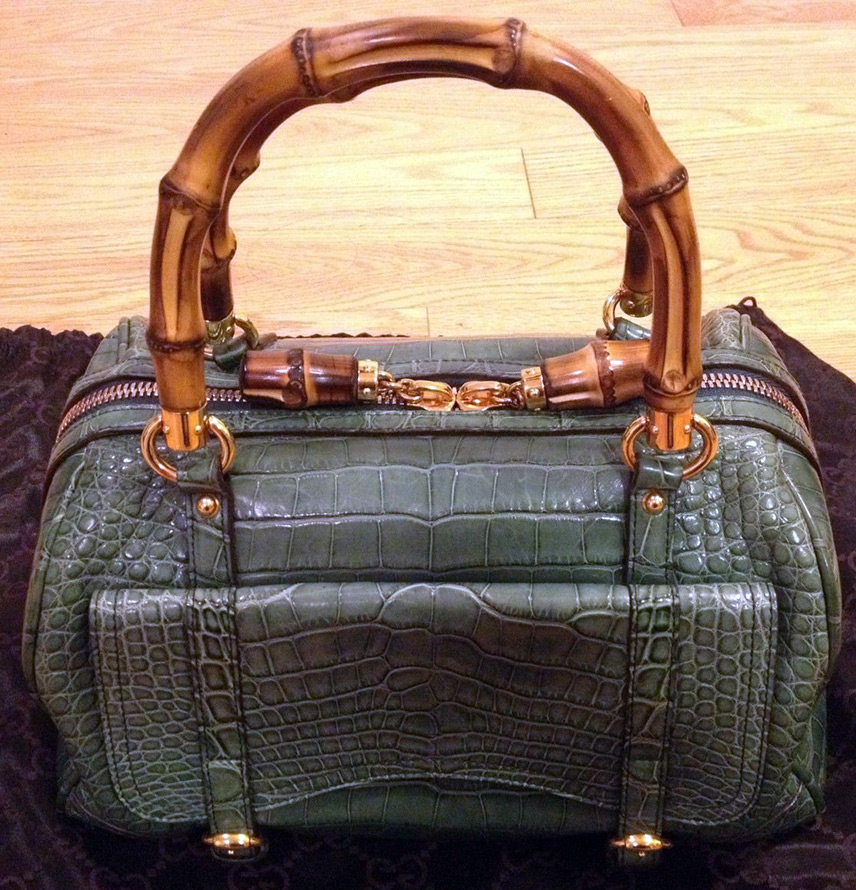 Sac en cuir de crocodile Gucci