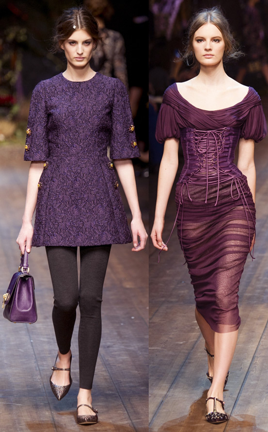 Robes violettes Dolce & Gabbana