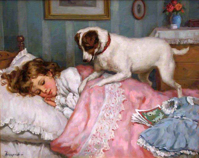 La peinture de Nagornov - fille