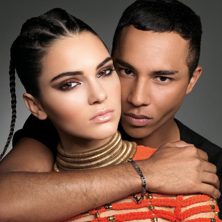 Olivier Rousteing et Jenner Kendall
