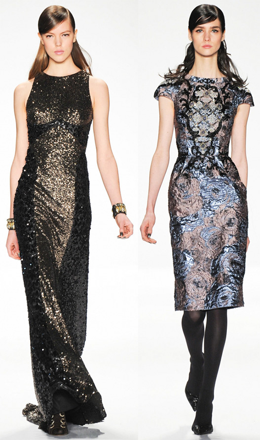 Belles robes brillantes Badgley Mischka