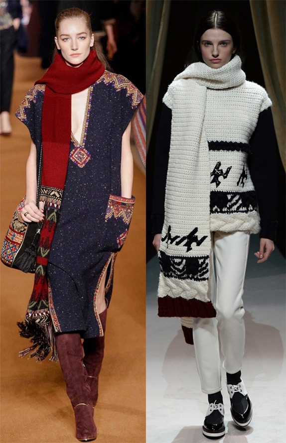 foulards Etro et Fay