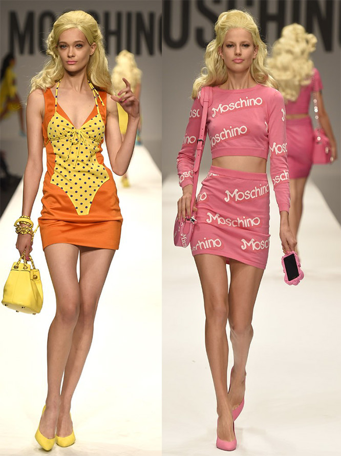 Collection Moschino pour filles dans le style Barbie