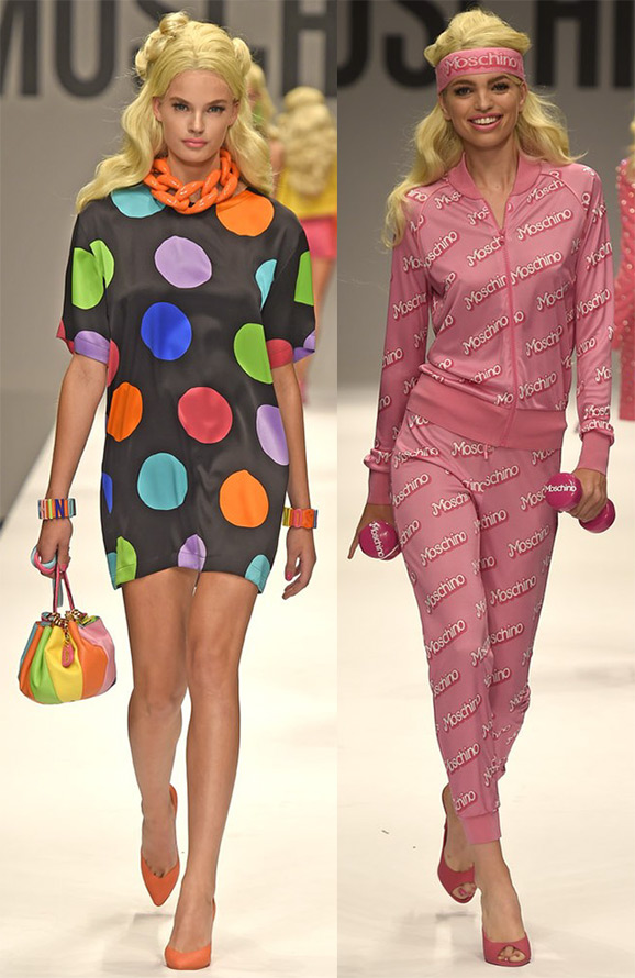 Collection Moschino pour filles dans le style Barbie
