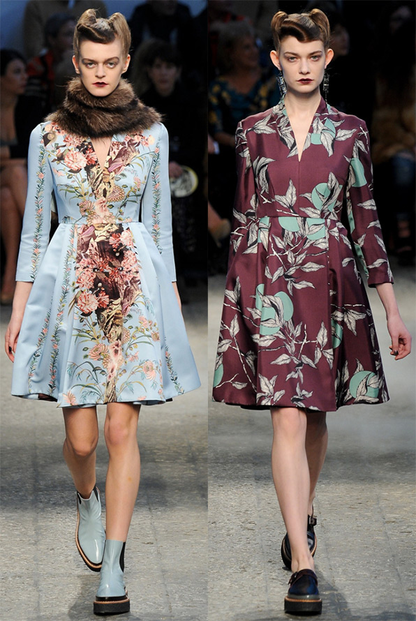 Robes à fleurs pour l'automne et l'hiver