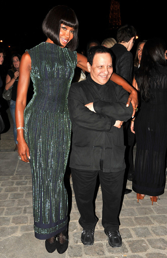 Azzedine Alaya et Naomi Campbell