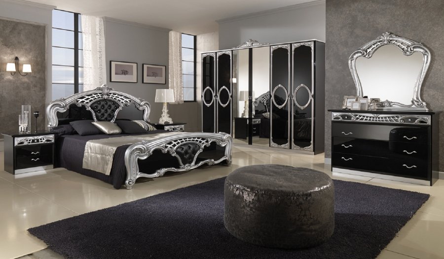 Chambre glamour sombre