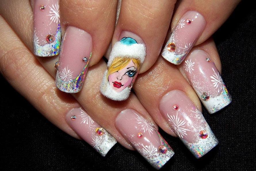 Manucure pour les dessins du Nouvel An