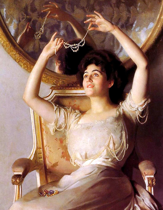 Portraits de femmes avec des bijoux