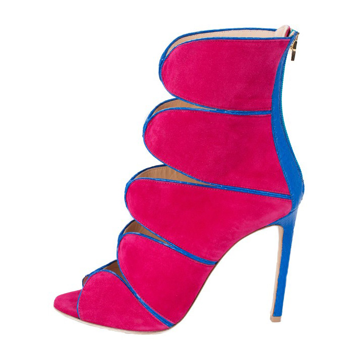 bottines à bout ouvert