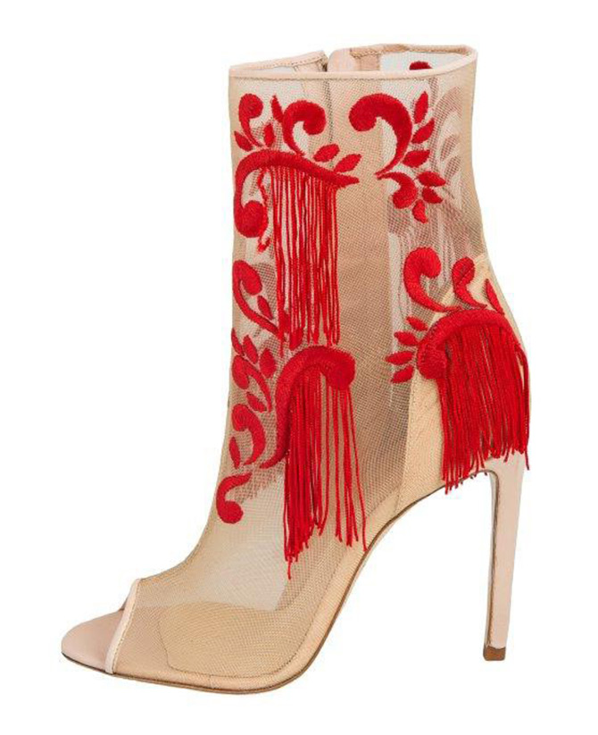 bottines à bout ouvert