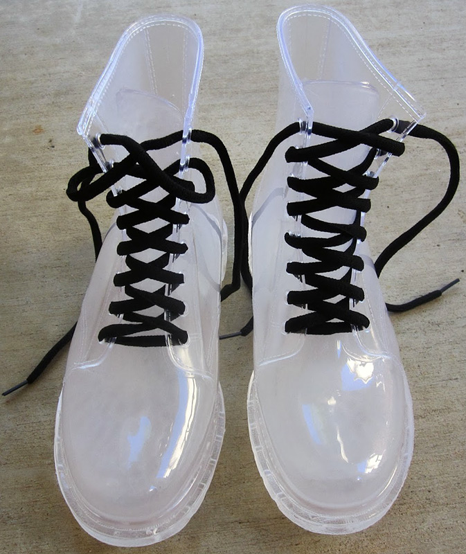Chaussures transparentes en PVC