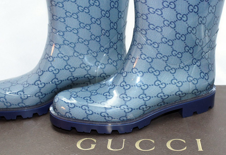 bottes en caoutchouc Gucci