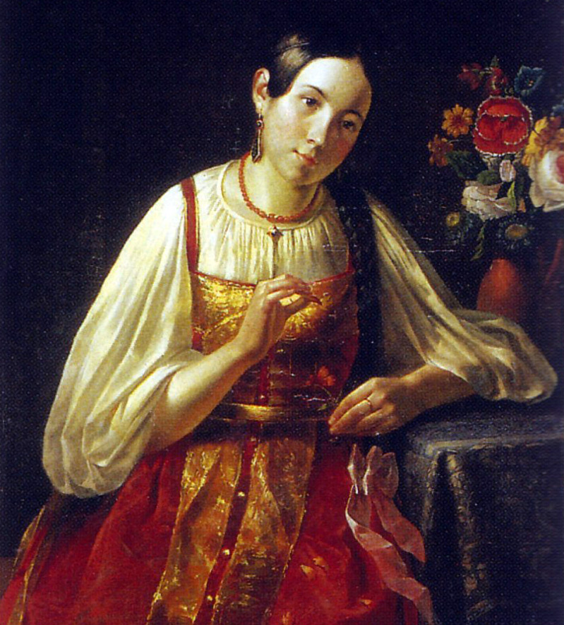 Tresse russe et filles avec des tresses