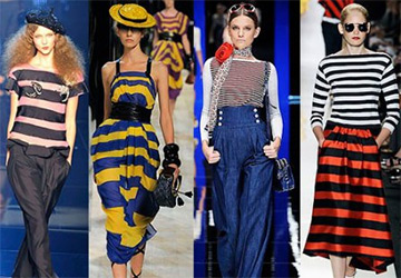 Lignes horizontales dans les vêtements