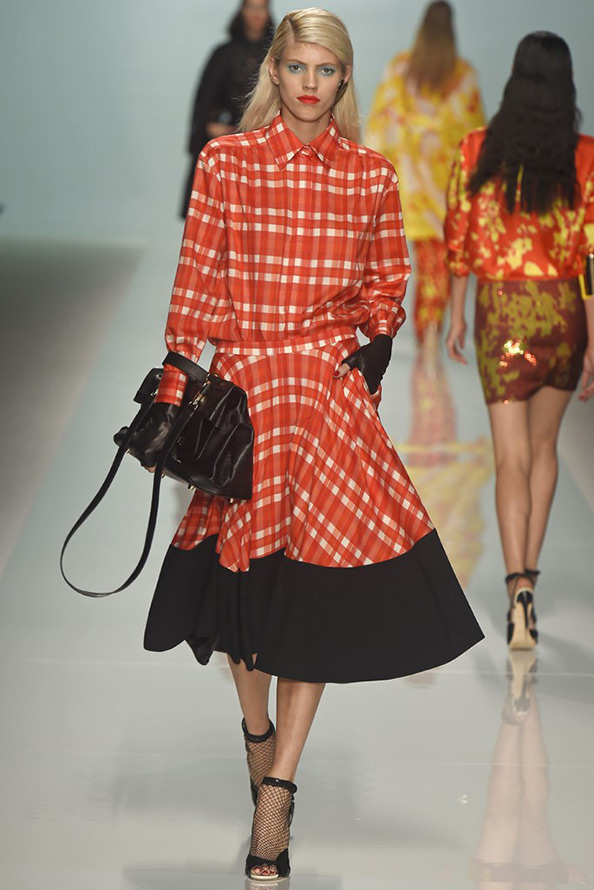 Robe à carreaux Emanuel Ungaro