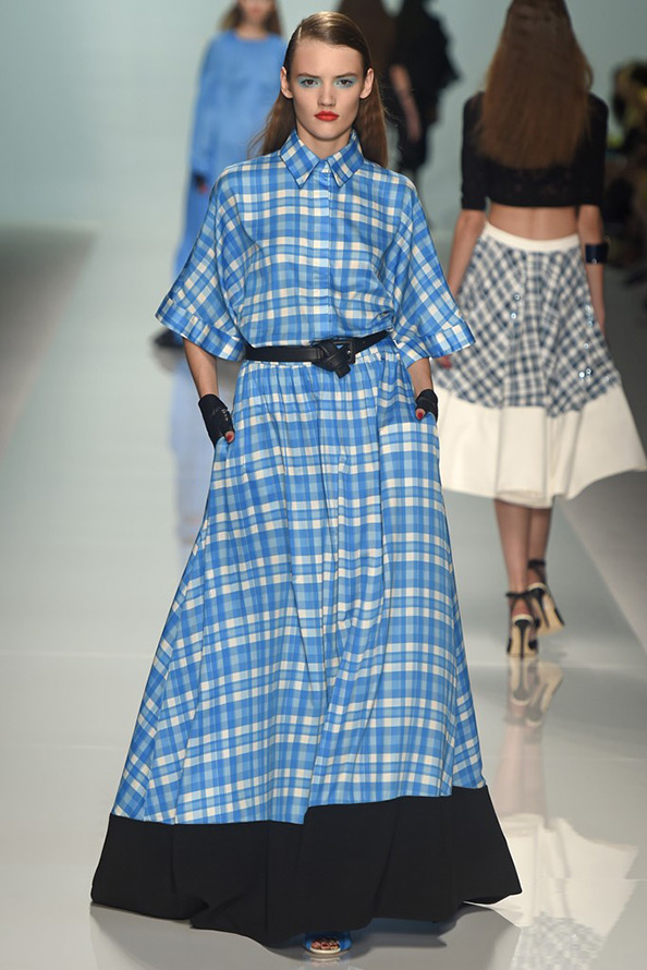 Robe à carreaux Emanuel Ungaro