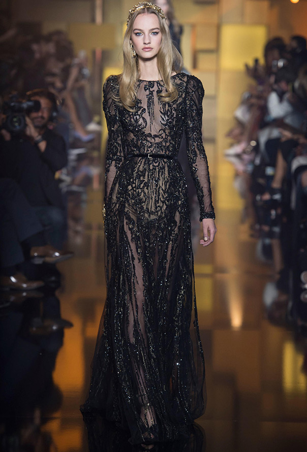robe noire Elie Saab