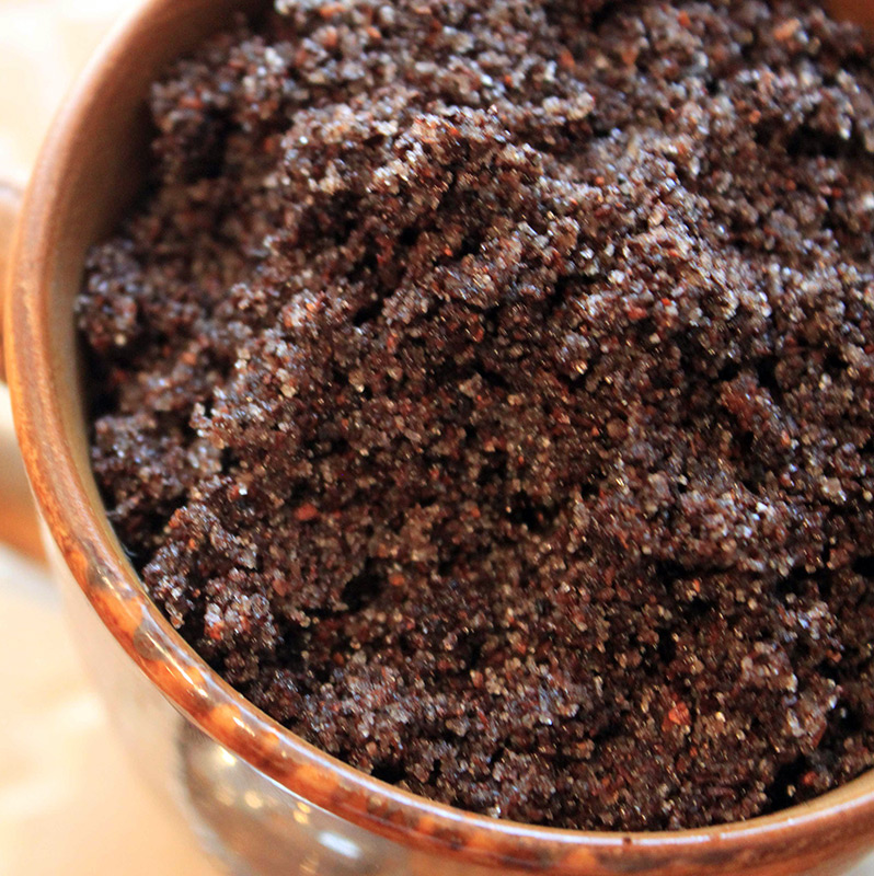 Gommages naturels à la maison