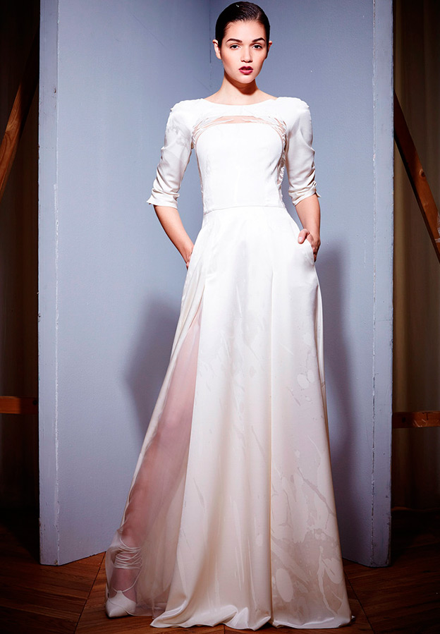 Robe de soirée blanche