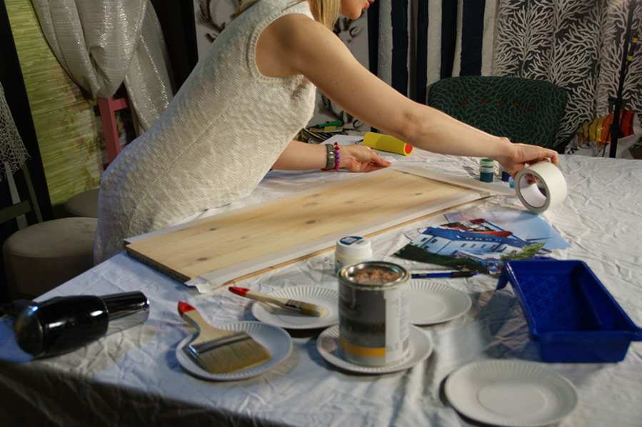 Panneau en bois de la photographie