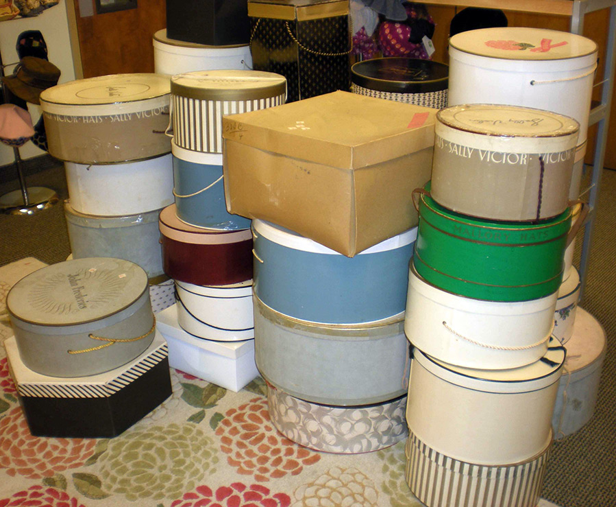 Boîte ronde pour un chapeau