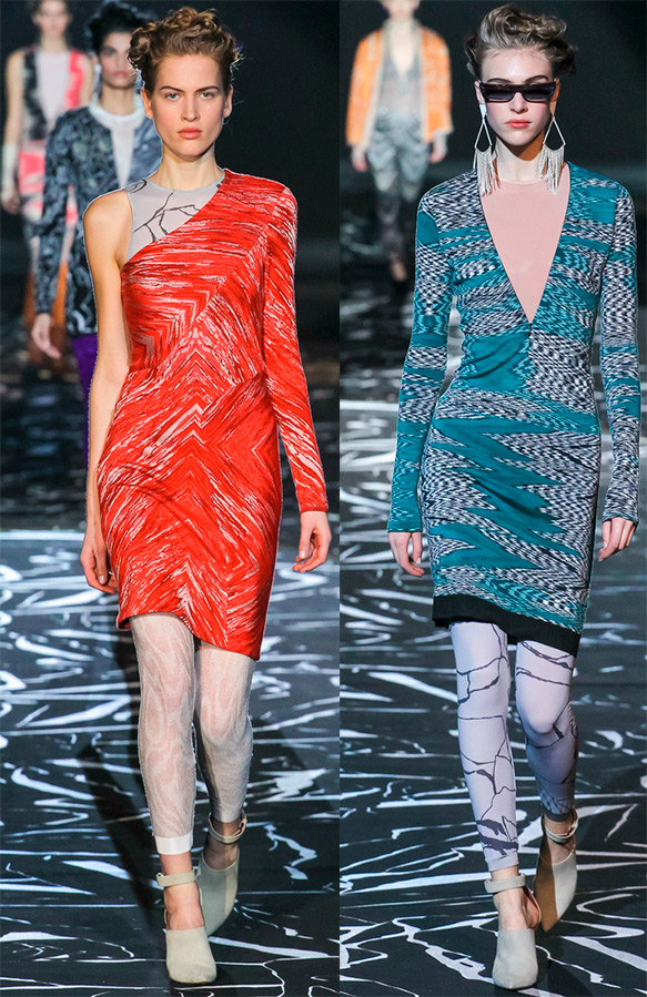 Robes moulantes lumineuses