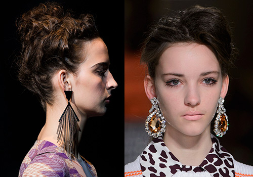 Boucles d'oreilles à la mode des collections 2025-2026
