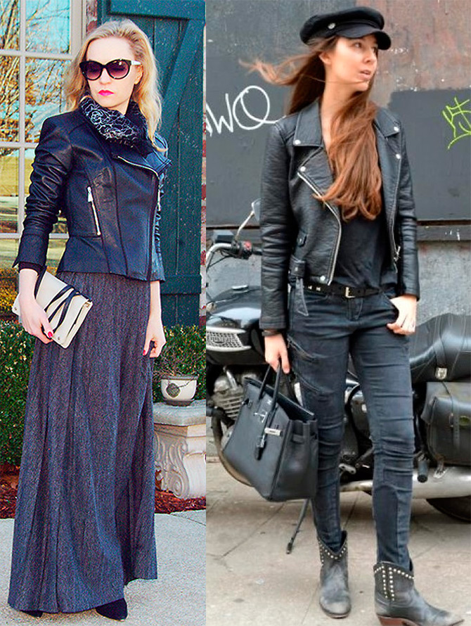 Veste de motard pour femme