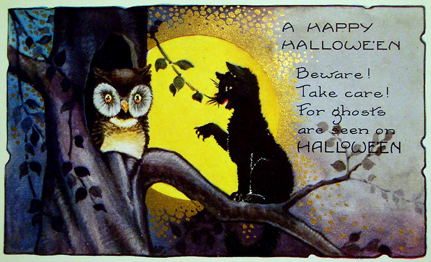 Halloween et les chats du Moyen Âge