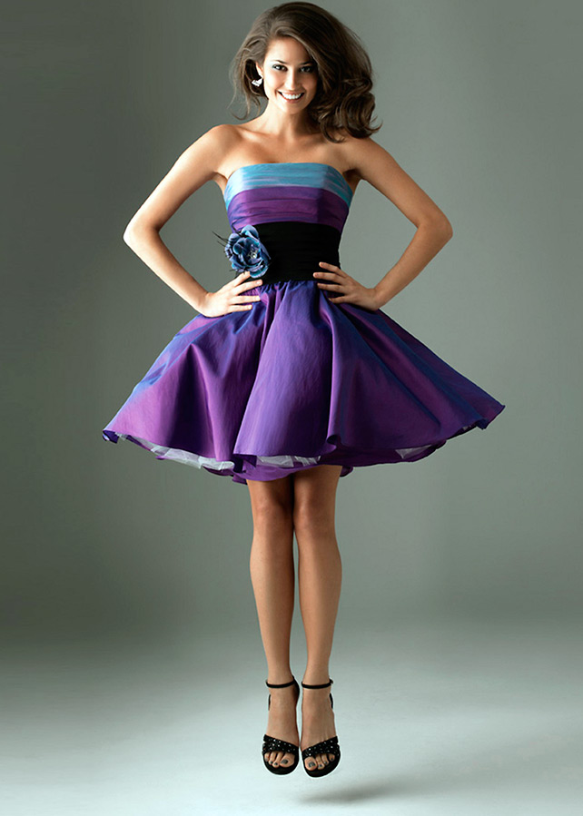 Belle robe en taffetas