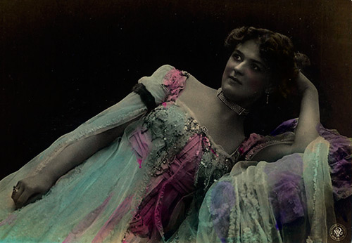 Cartes de vacances vintage glamour