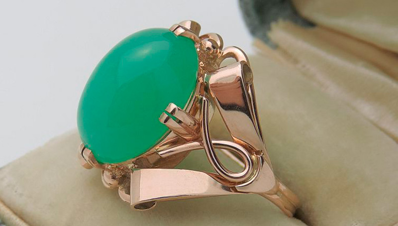 Bague soviétique en or